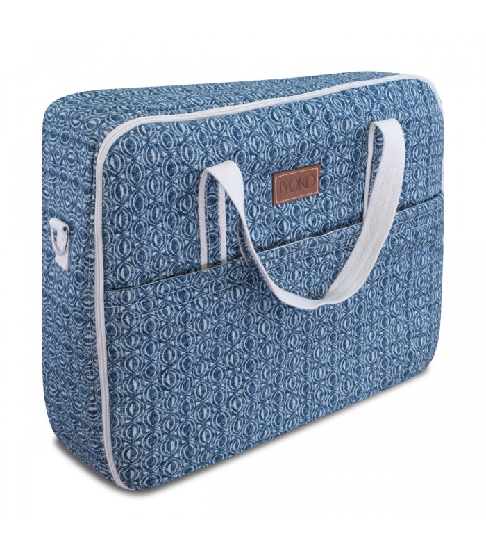 Suitcase - Front view Ethnic Blue