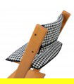 Conjunto de 3 almofadas evolutivas para cadeira alta Stokke Tripp Trapp - 3/4 Rear View Vichy