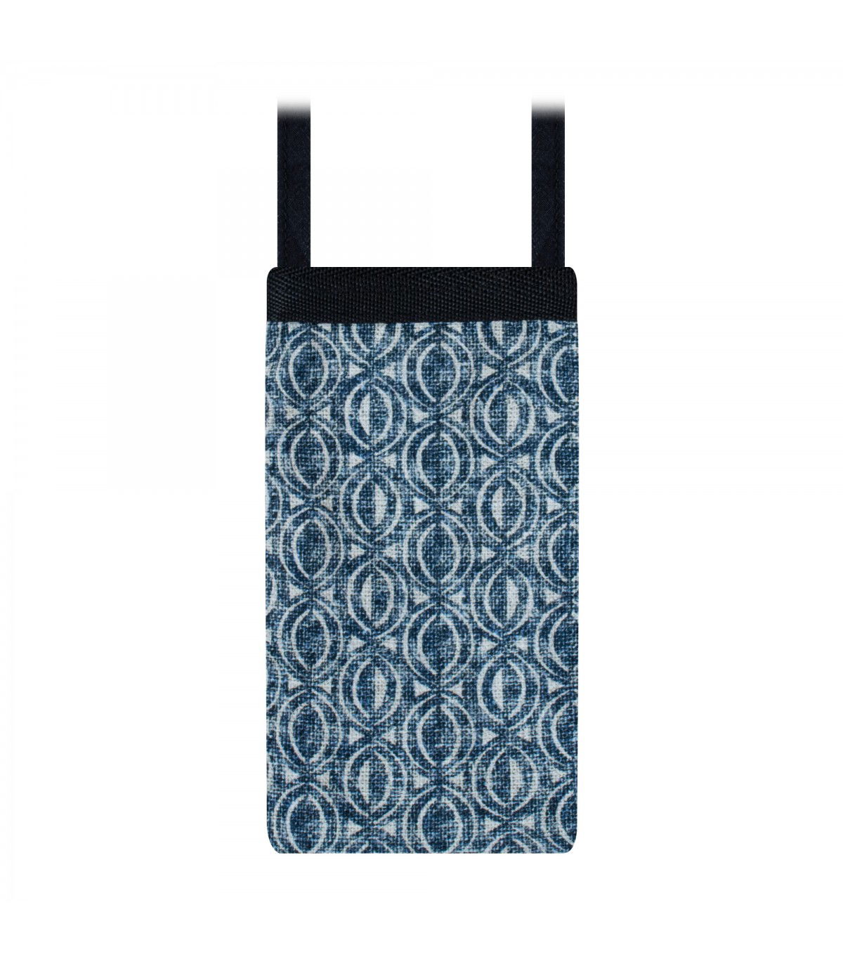 Borsa Portacellulare Imbottita Etnica Blu - 3
