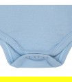 Erster Legebody für Babyblau Kurzarm - Detailknöpfe