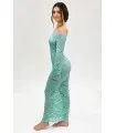 Aquamarinfarbenes Dessous-Kleid - 4
