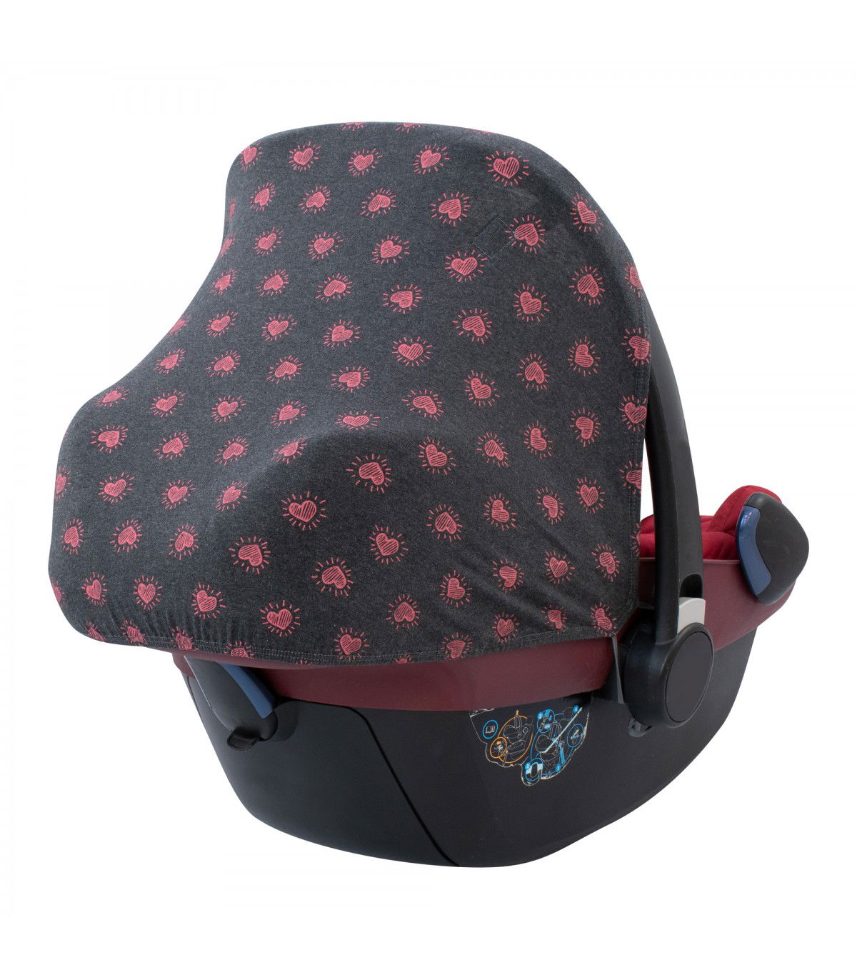 Maxi COSI PEBBLE E BABY COMFOT - VISUALIZZA CUORE DI FLUORE POSTERIORE 3/4