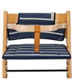 Stokke Tripp trapp - Vista frontal com retentor Sailor Stripes